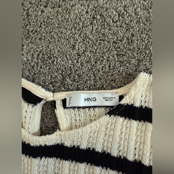 Mango black and white stripped dress - Picture 2 of 3